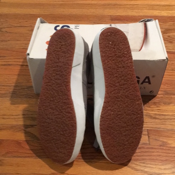 New w/box Superga 2750 grey sage shoes 37 6 1/2 - Picture 2 of 5